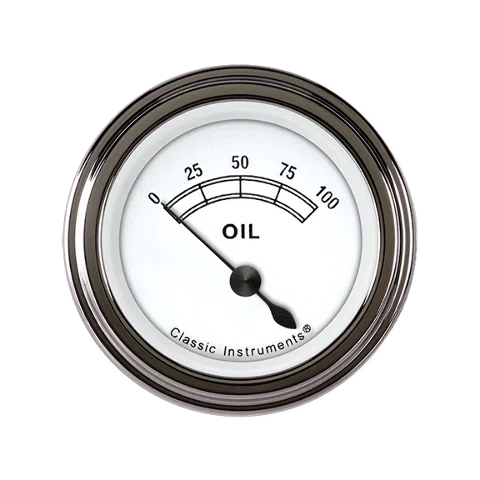 Classic White 2 1_8_ Oil Pressure CW81SLF
